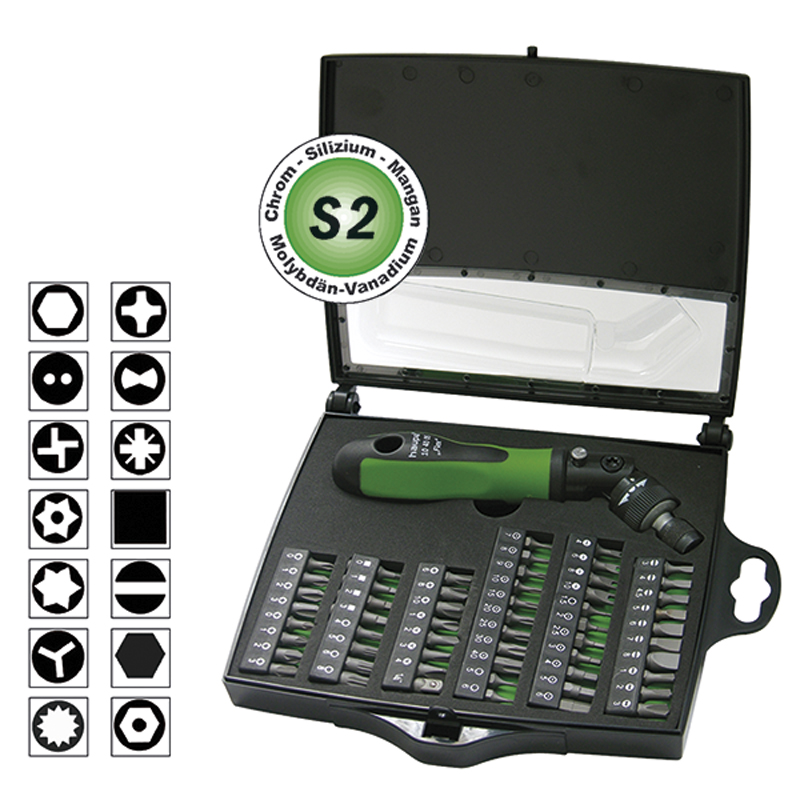 德國haupa 104006 Ratchet screwdriver set „Flex“ 棘輪起子套組(短版25MM)