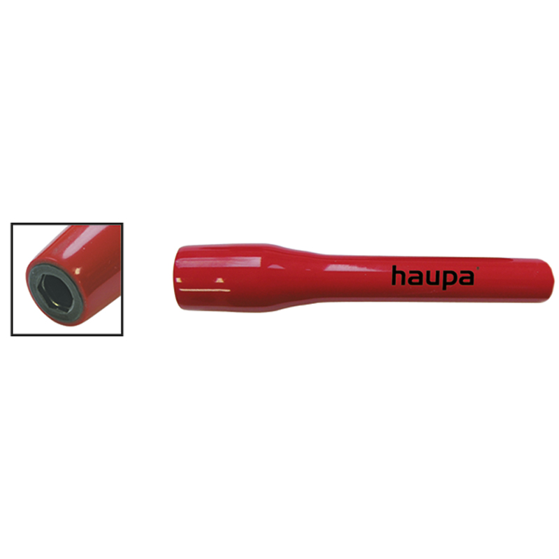 德國haupa 110860 二分1/4"絕緣接桿帶有起子接頭 Extension with bit adapter 1000 V